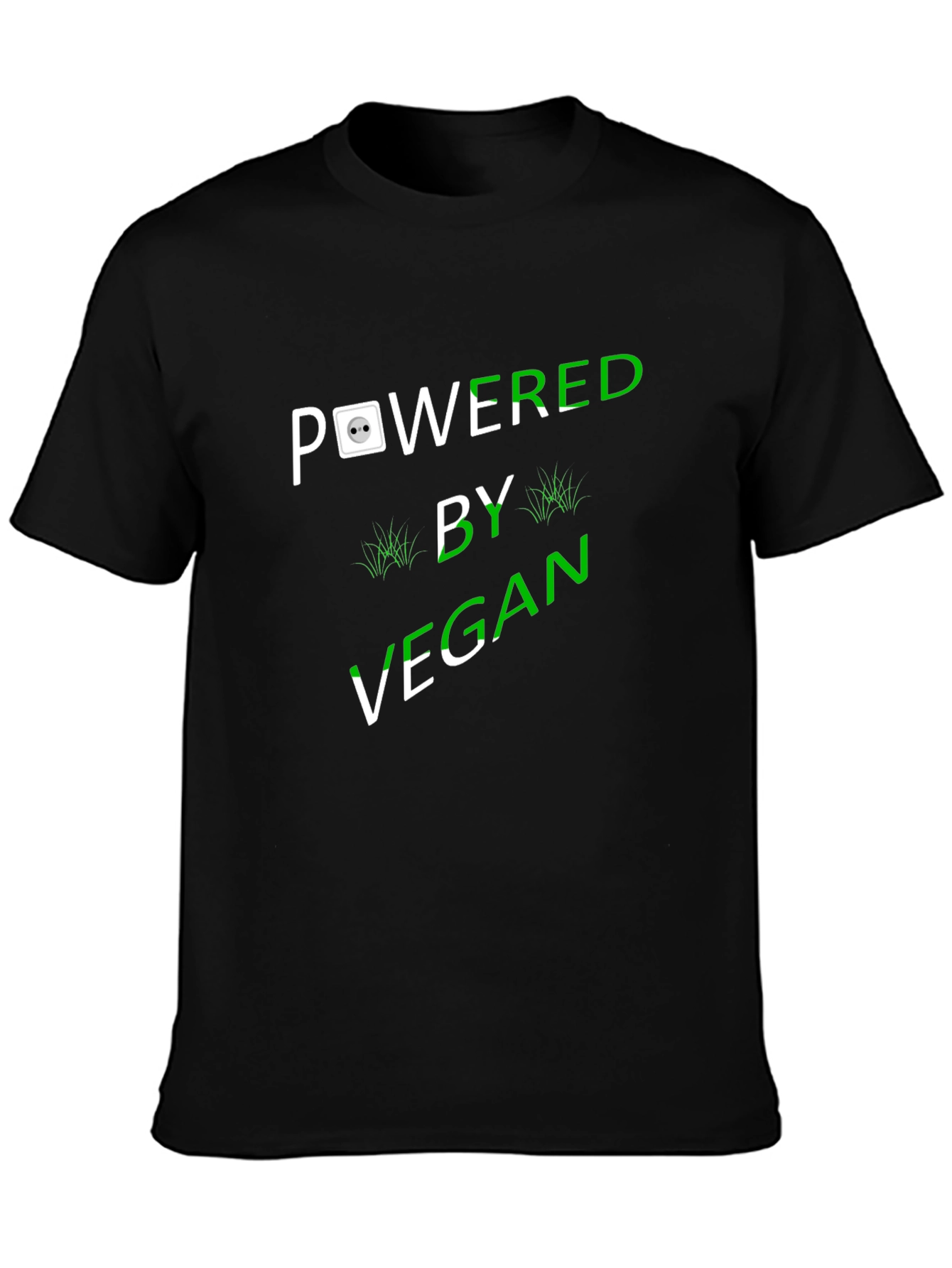 Vegan Powered Black T-Shirt