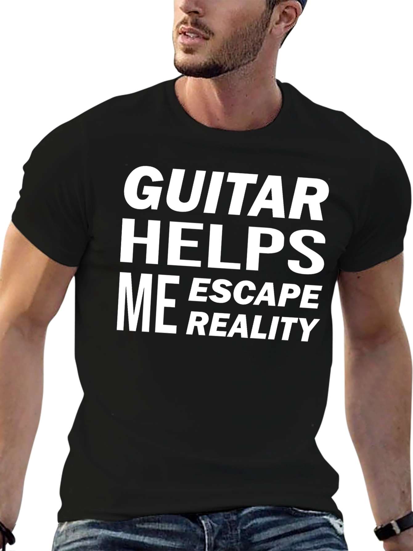 Guitar Helps Me Escape Reality T-Shirt