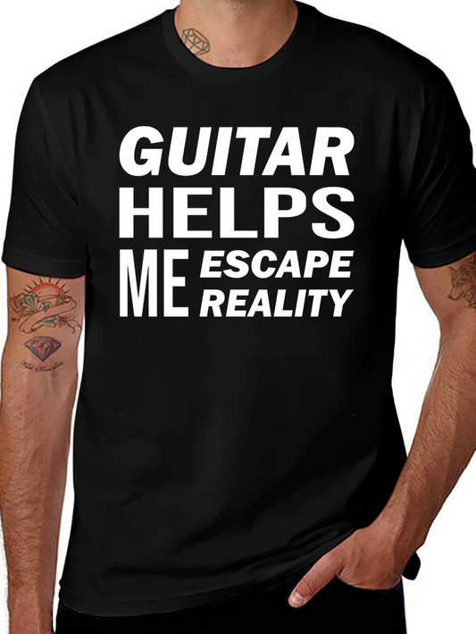 Guitar Helps Me Escape Reality T-Shirt