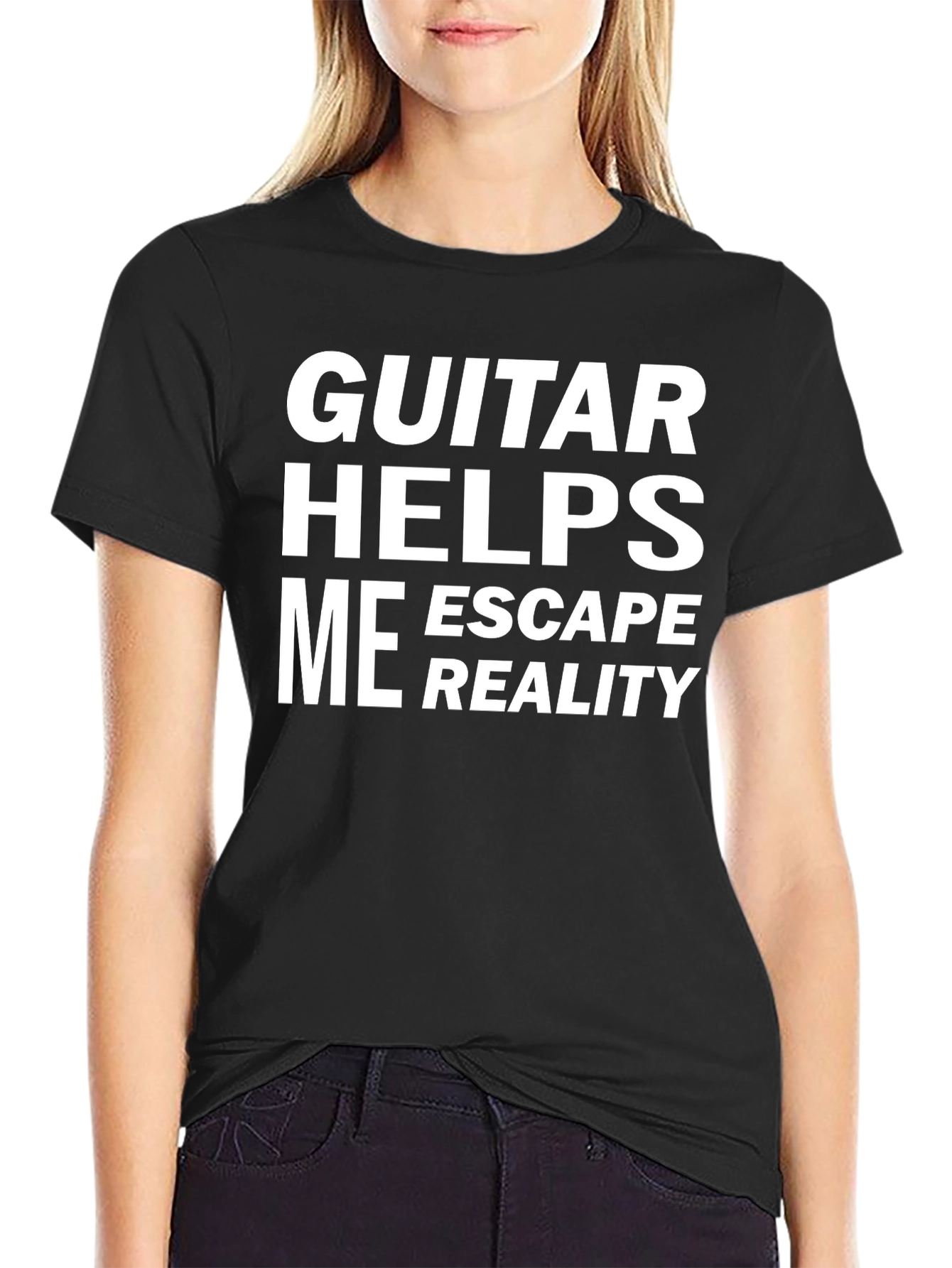 Guitar Helps Me Escape Reality T-Shirt