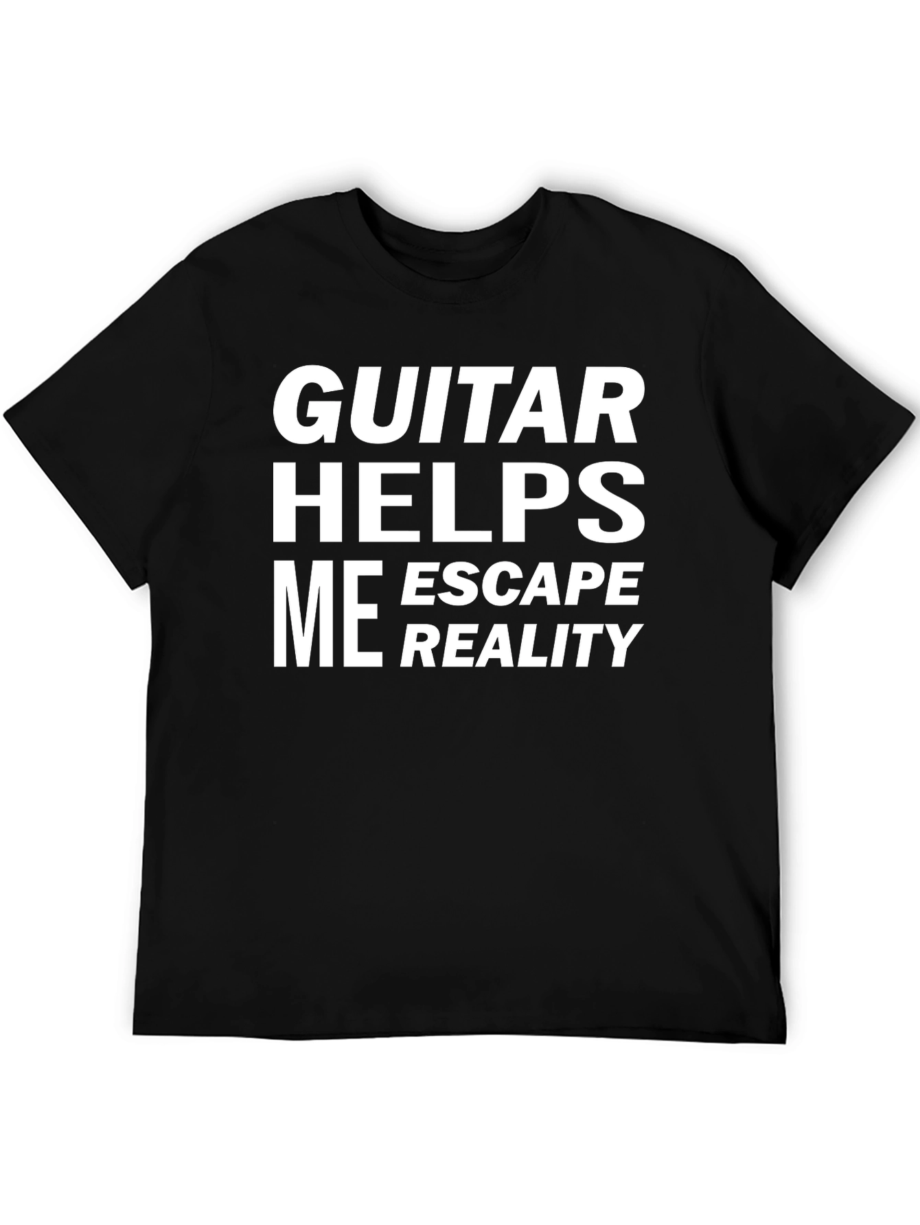 Guitar Helps Me Escape Reality T-Shirt