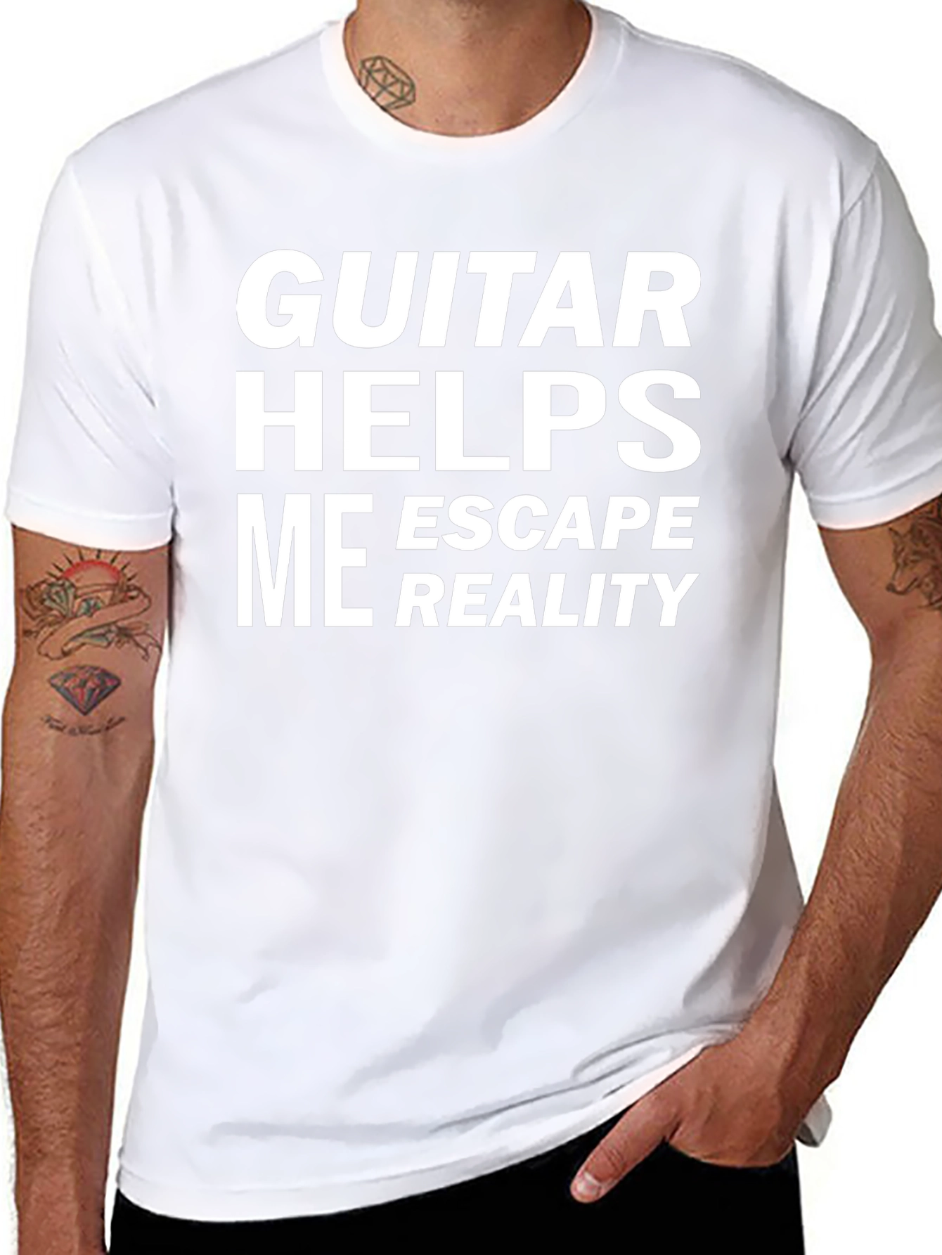Guitar Helps Me Escape Reality T-Shirt