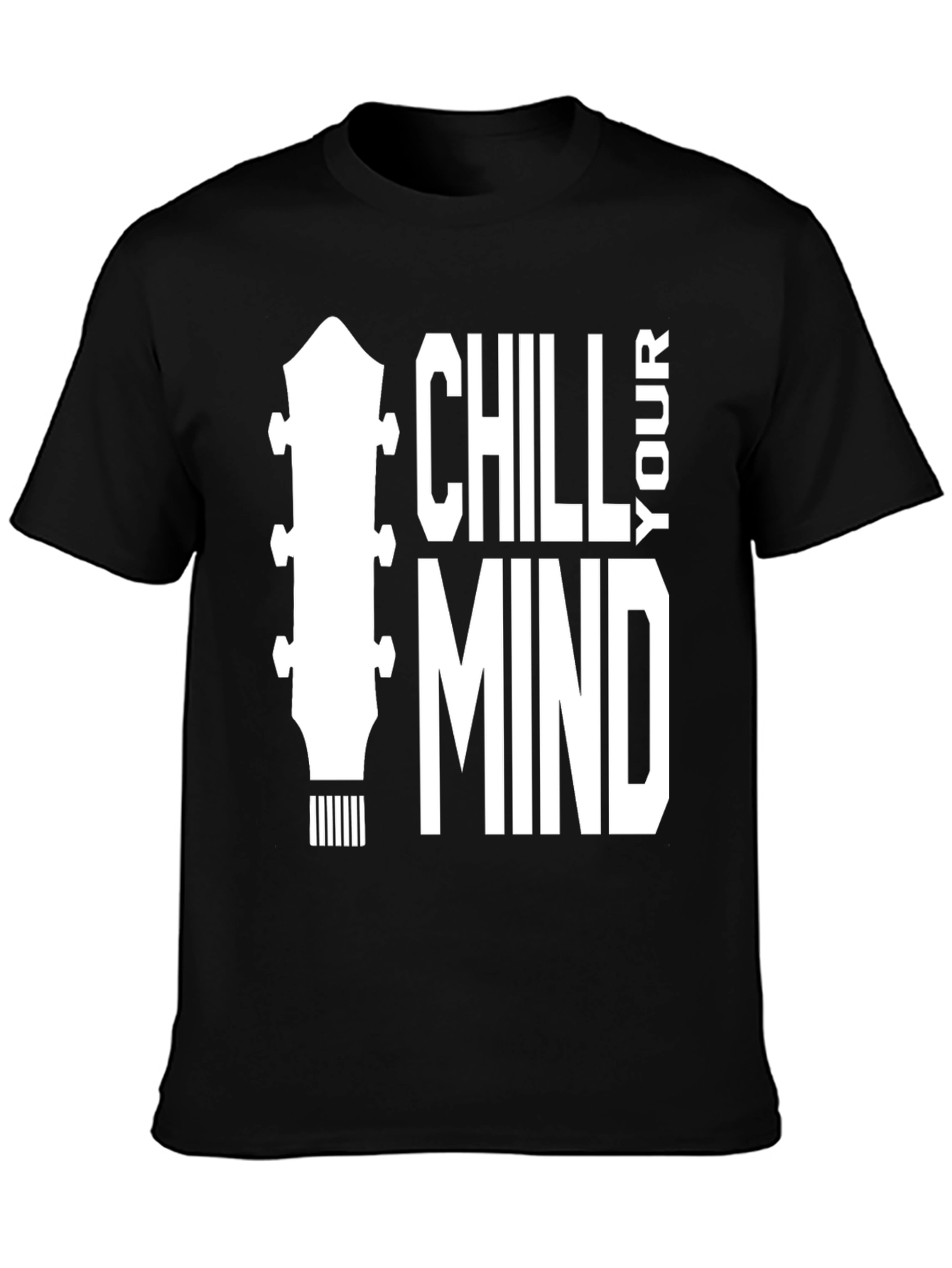 Chill Your Mind Graphic Tee - Relaxing Guitar T-Shirt