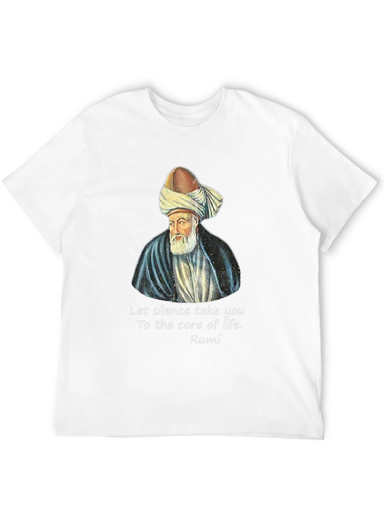 Rumi Quote Graphic T-Shirt - Let Silence Take You