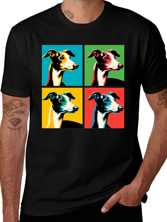 Pop Art Dog Graphic T-Shirt