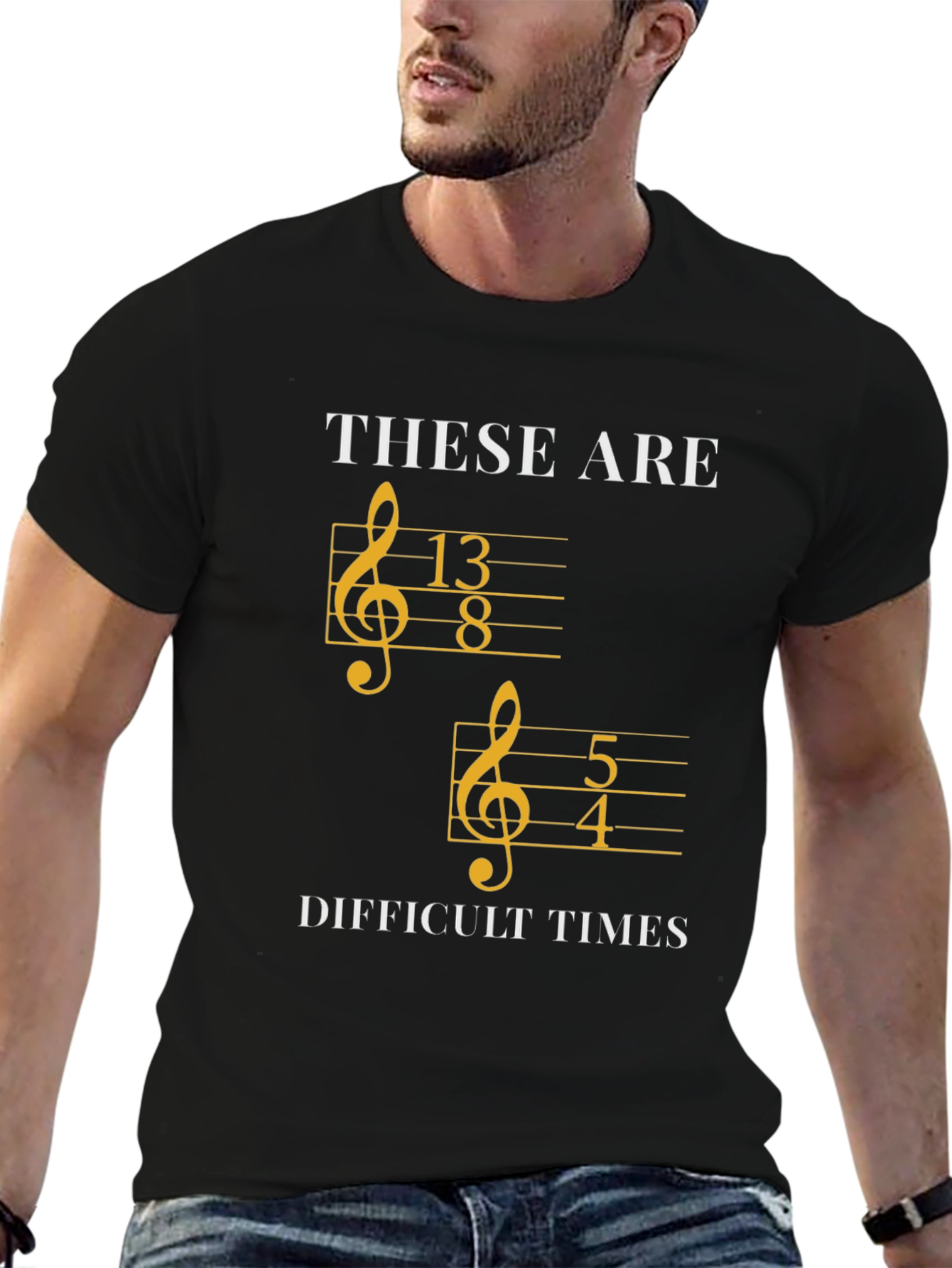 Difficult Times Music Pun T-Shirt