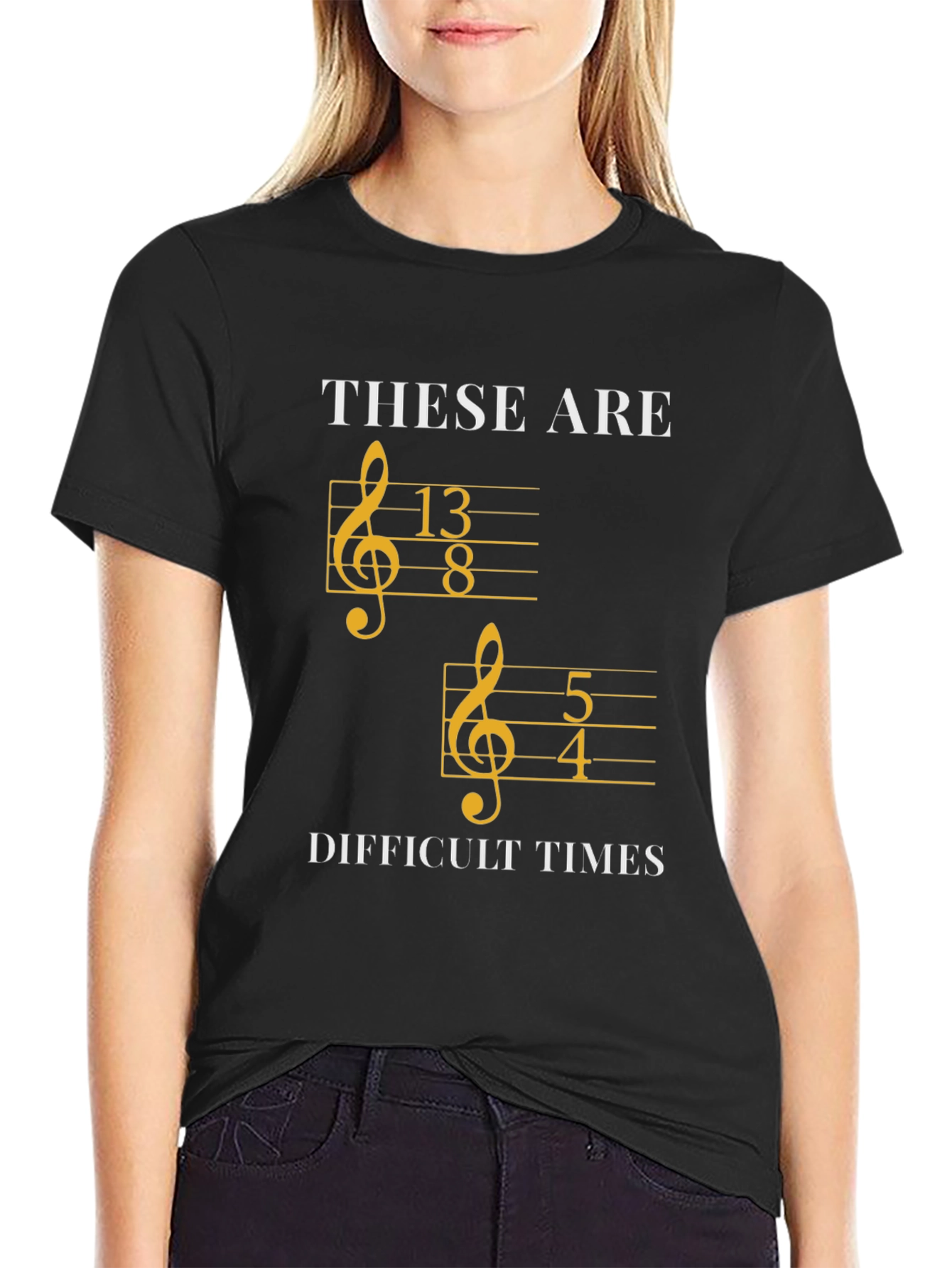 Difficult Times Music Pun T-Shirt