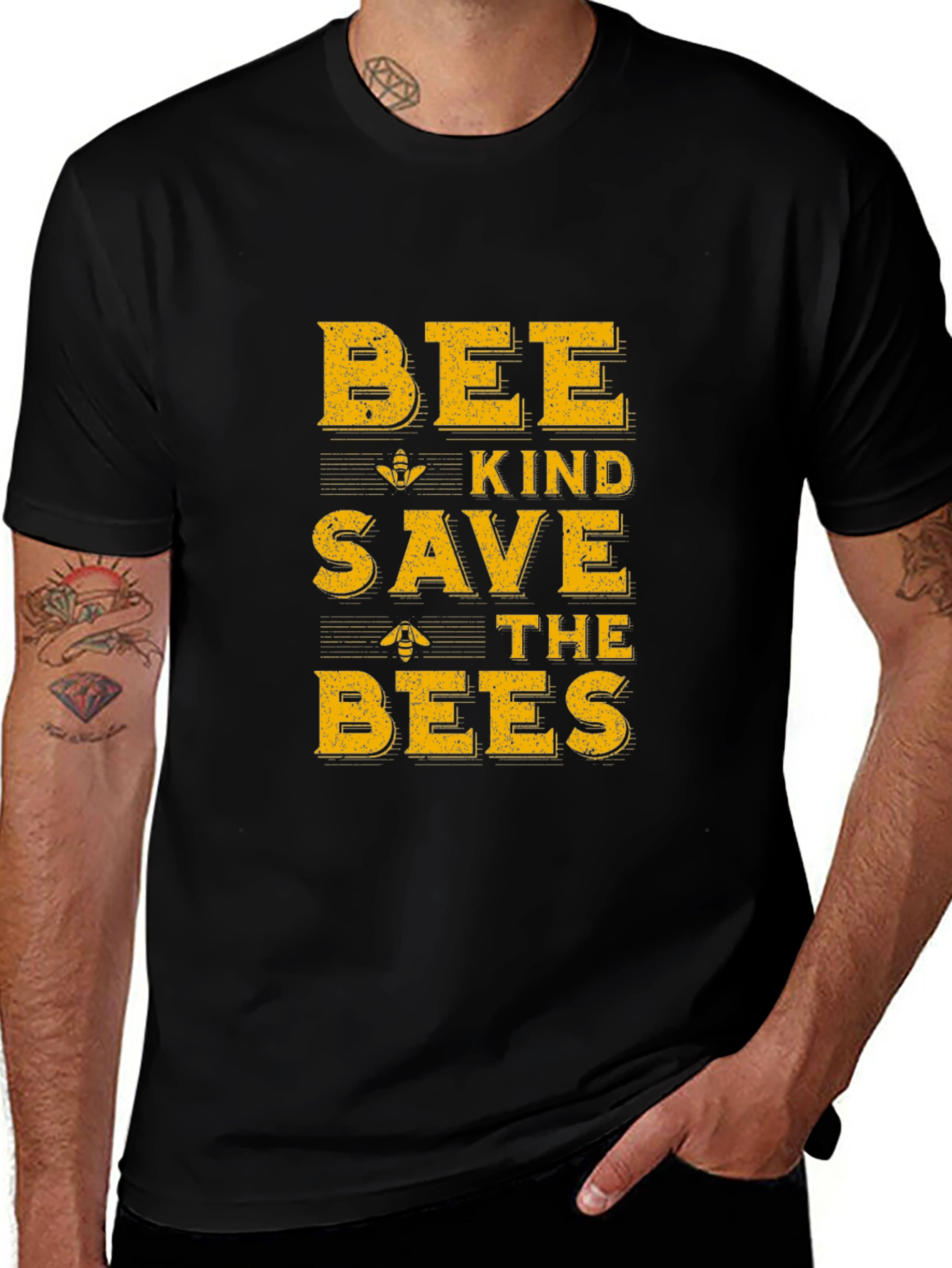Bee Kind Save the Bees Graphic T-Shirt
