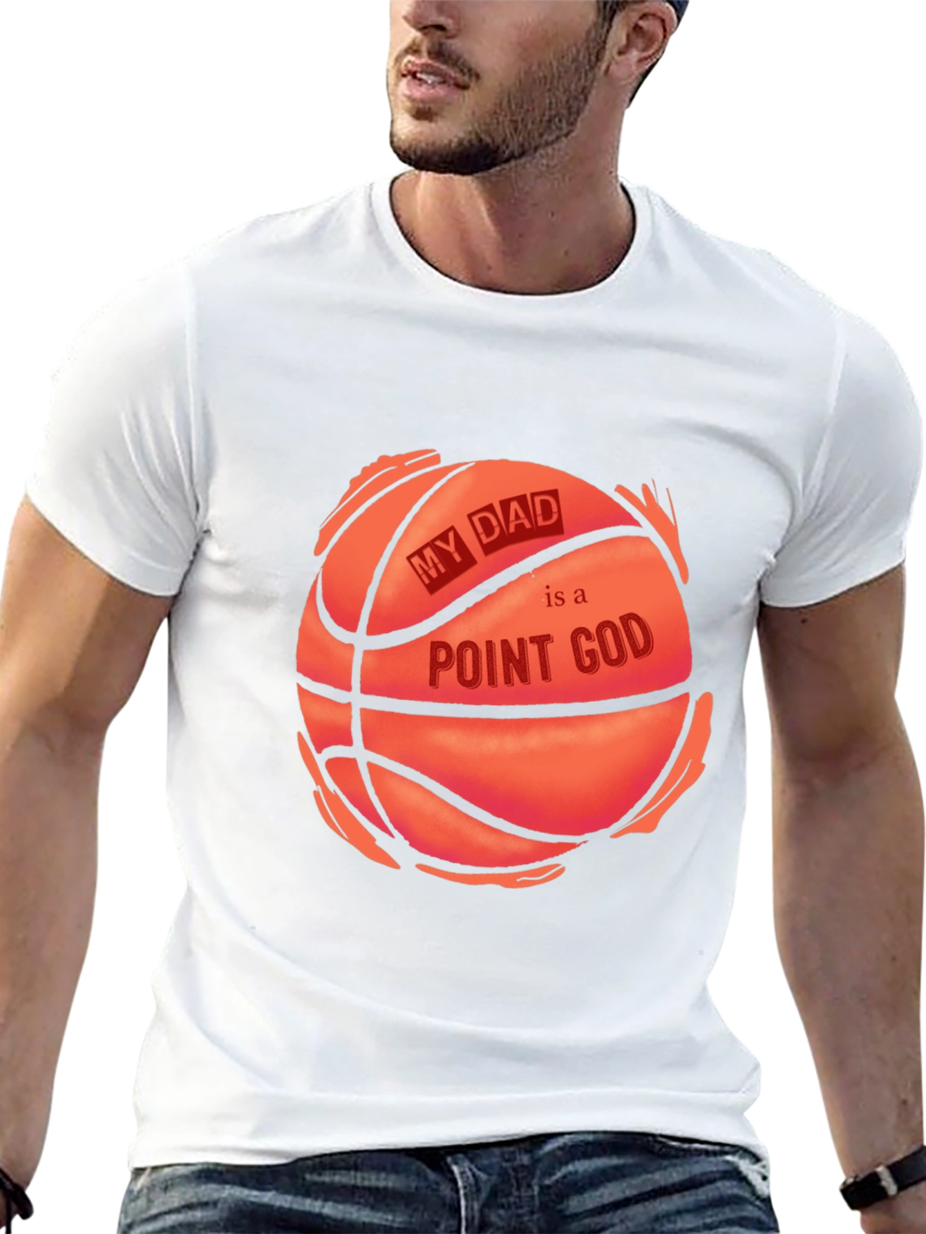 My Dad is a Point God Basketball T-Shirt