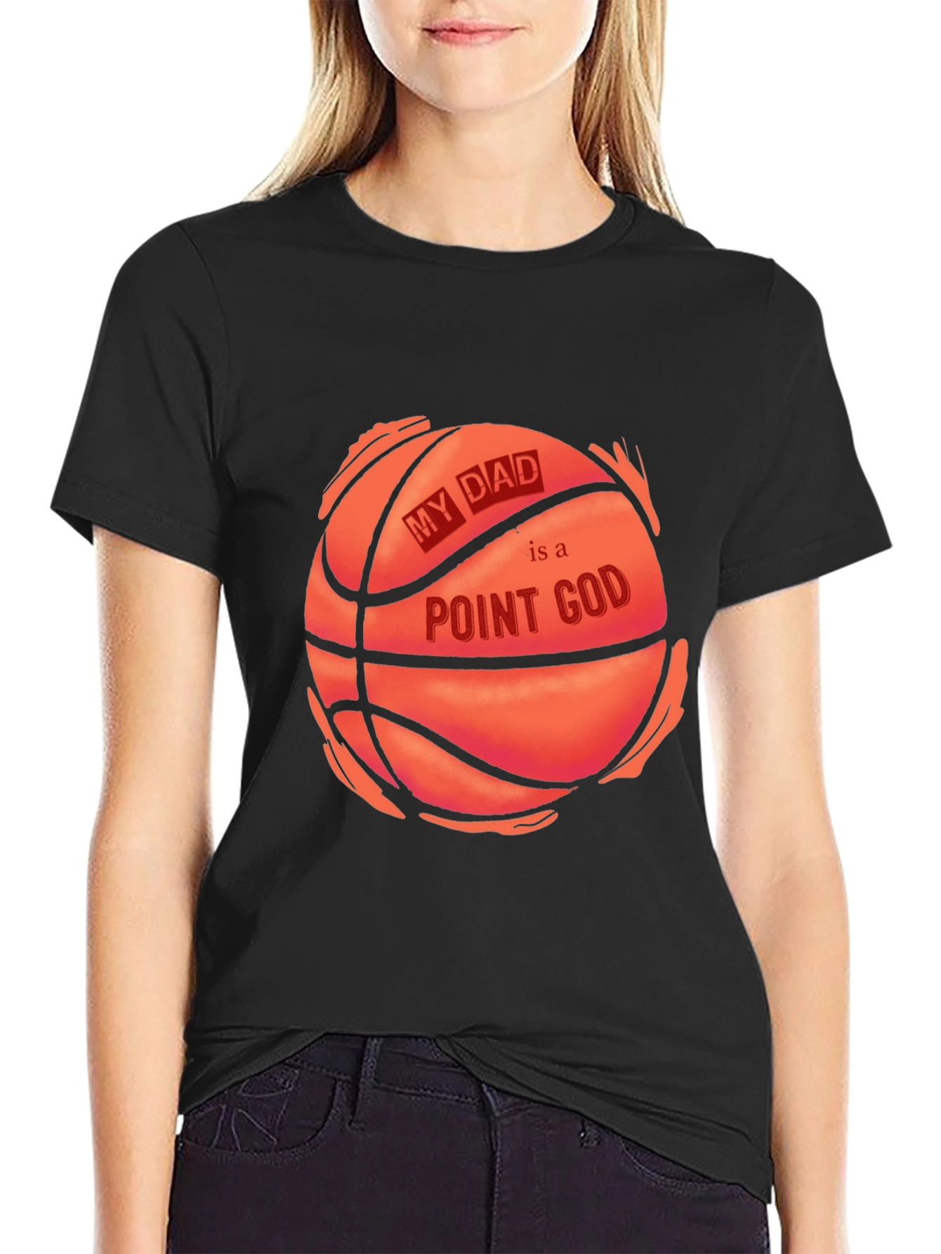 My Dad is a Point God Basketball T-Shirt