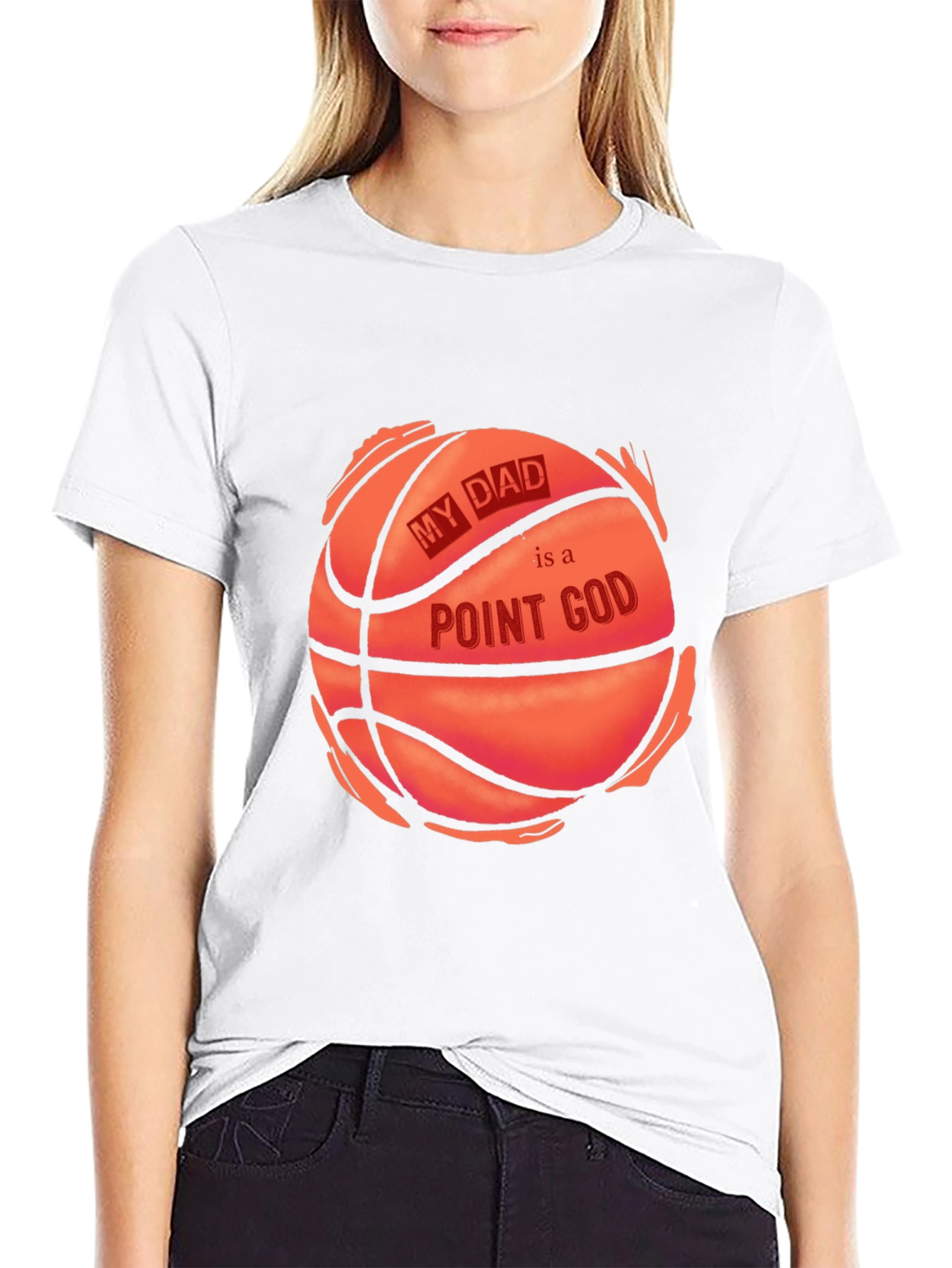 My Dad is a Point God Basketball T-Shirt