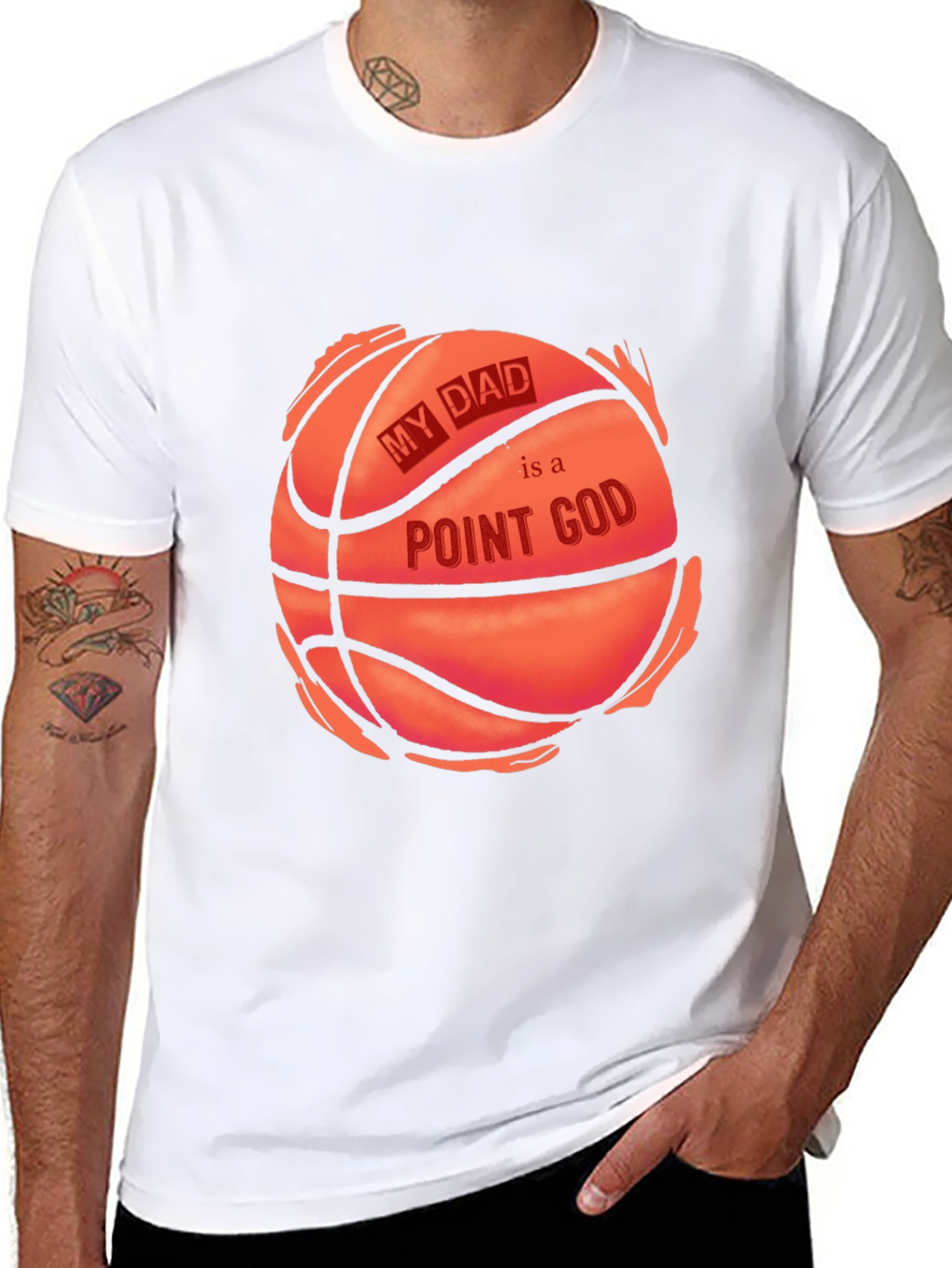 My Dad is a Point God Basketball T-Shirt