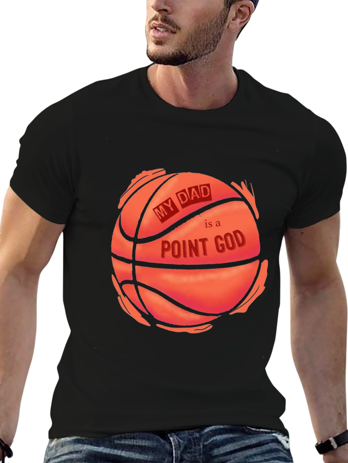 My Dad is a Point God Basketball T-Shirt