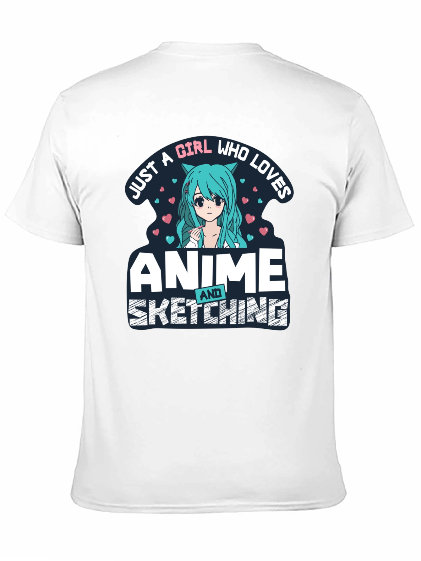 Anime & Sketching Girl T-Shirt