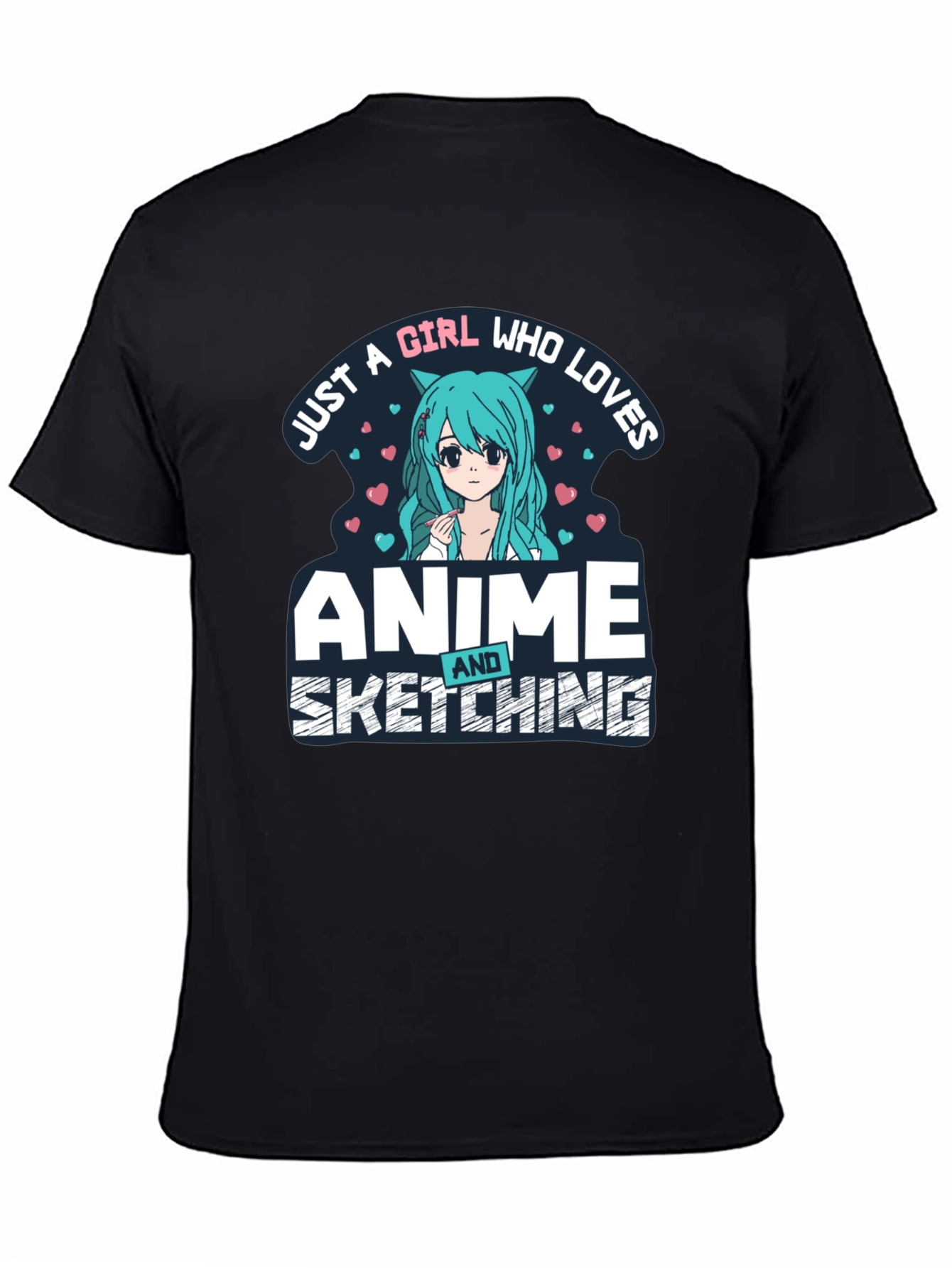 Anime & Sketching Girl T-Shirt