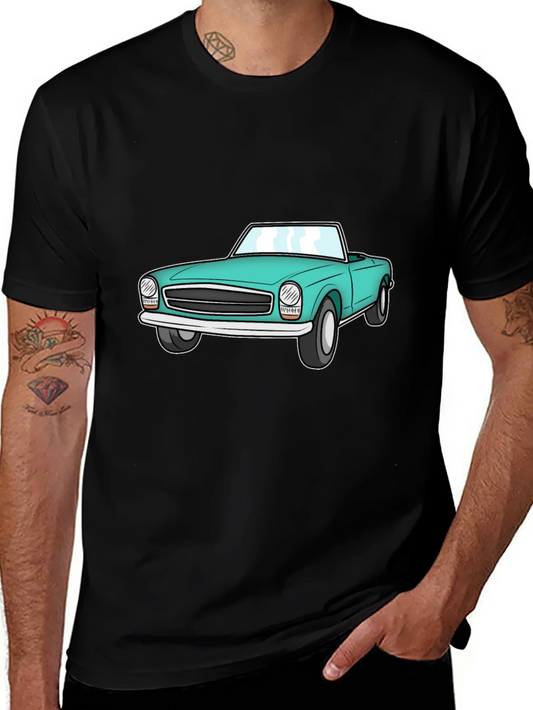 Retro Car Graphic Tee - Cool Roadster Design