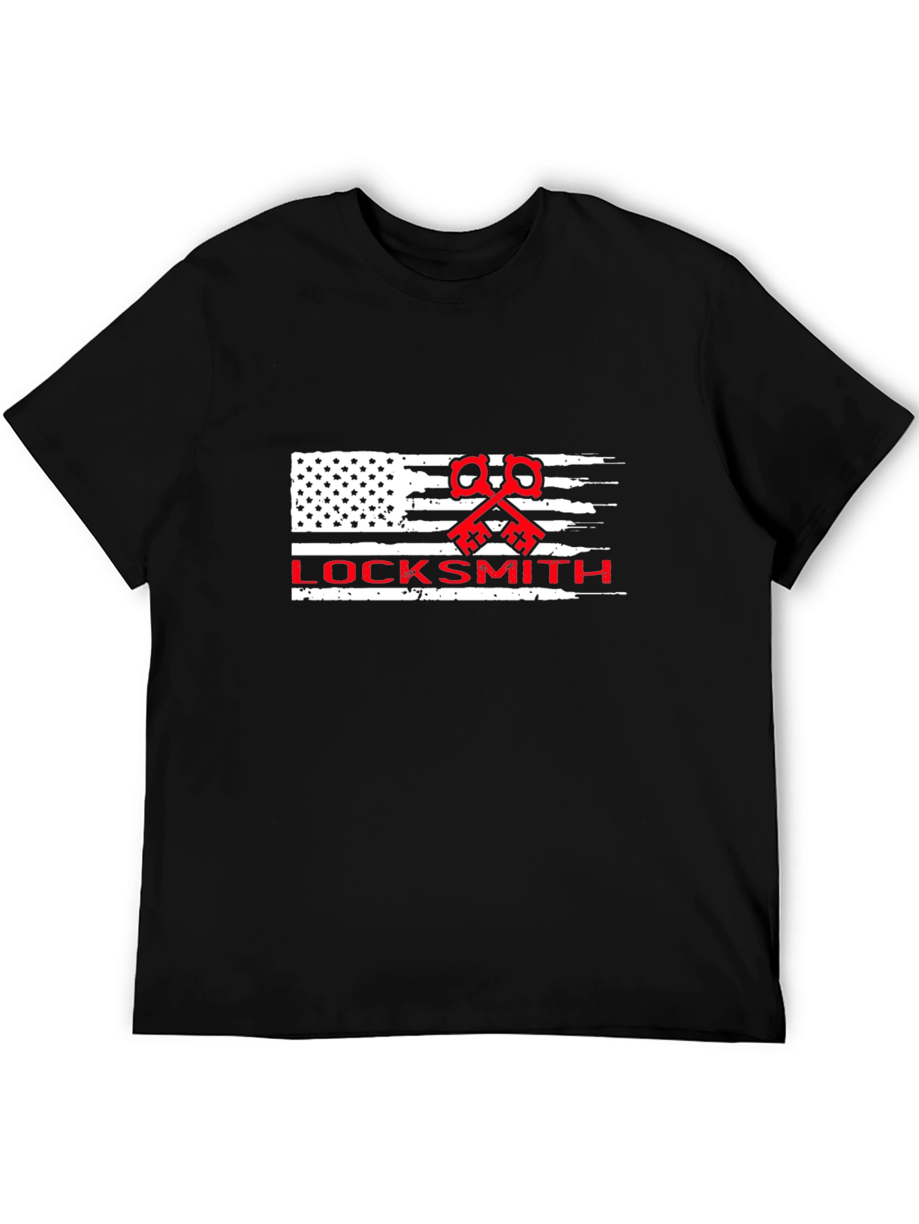 Locksmith American Flag Graphic T-Shirt