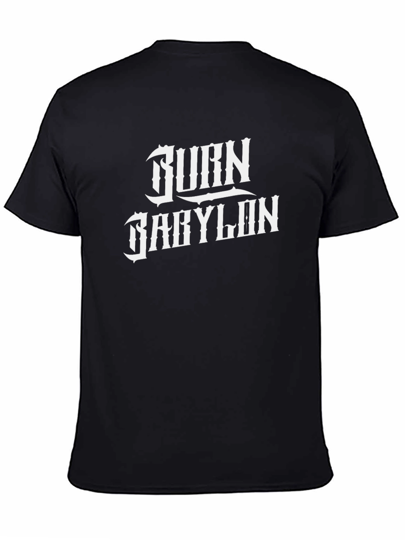 Burn Babylon Graphic Tee - Black Cotton T-Shirt