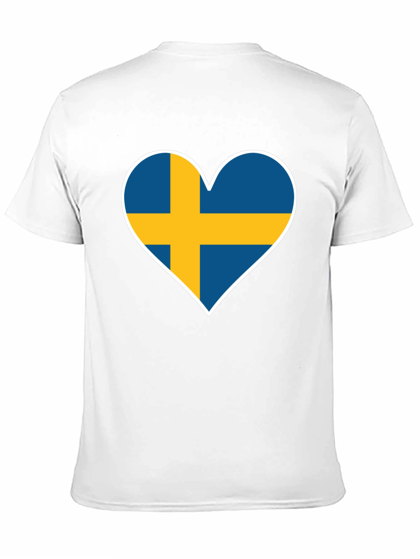 Swedish Flag Heart T-Shirt - Show Your Love!