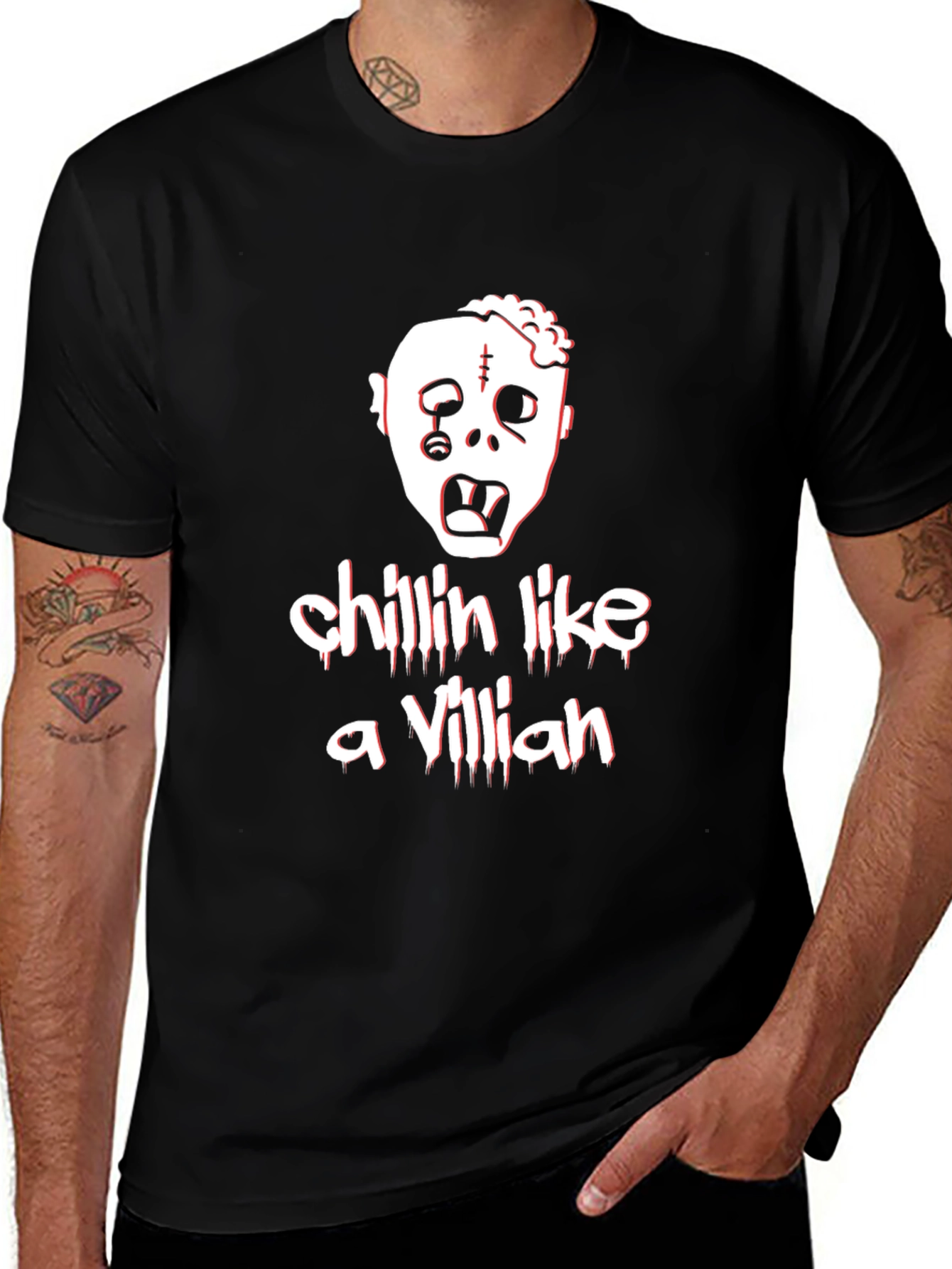 Zombie Chillin Like a Villain T-Shirt