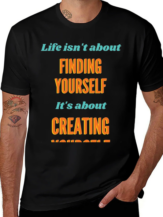 Inspirational Graphic T-Shirt - Create Yourself