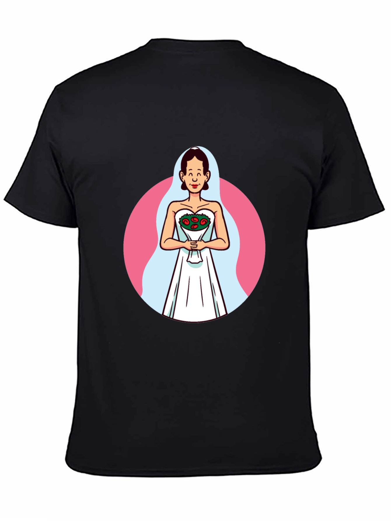 Cartoon Bride T-Shirt - Quirky Graphic Tee