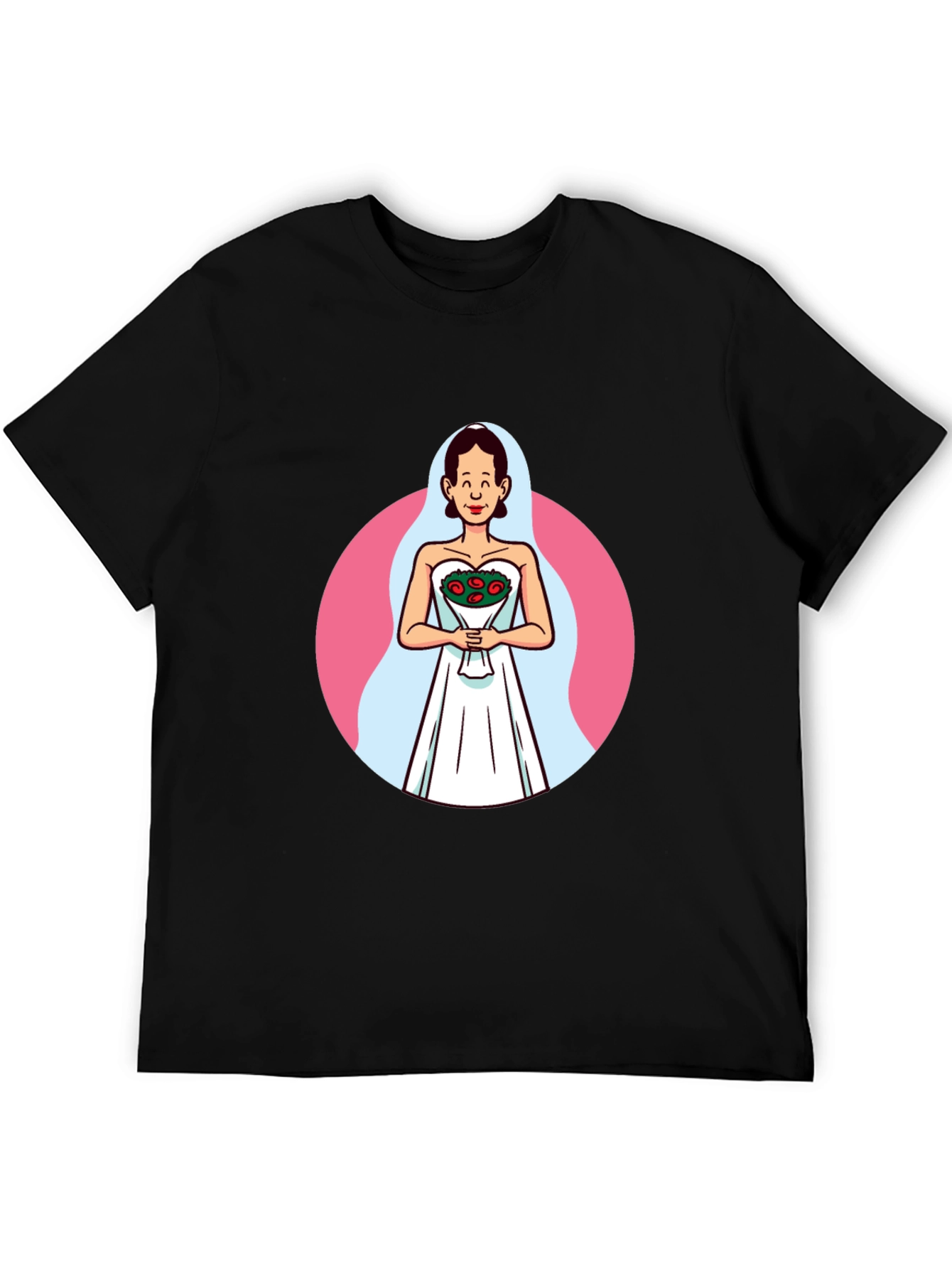 Cartoon Bride T-Shirt - Quirky Graphic Tee