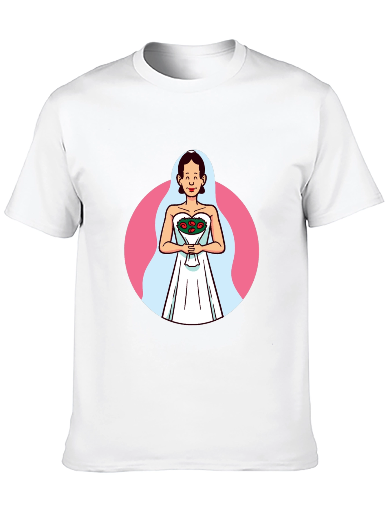 Cartoon Bride T-Shirt - Quirky Graphic Tee