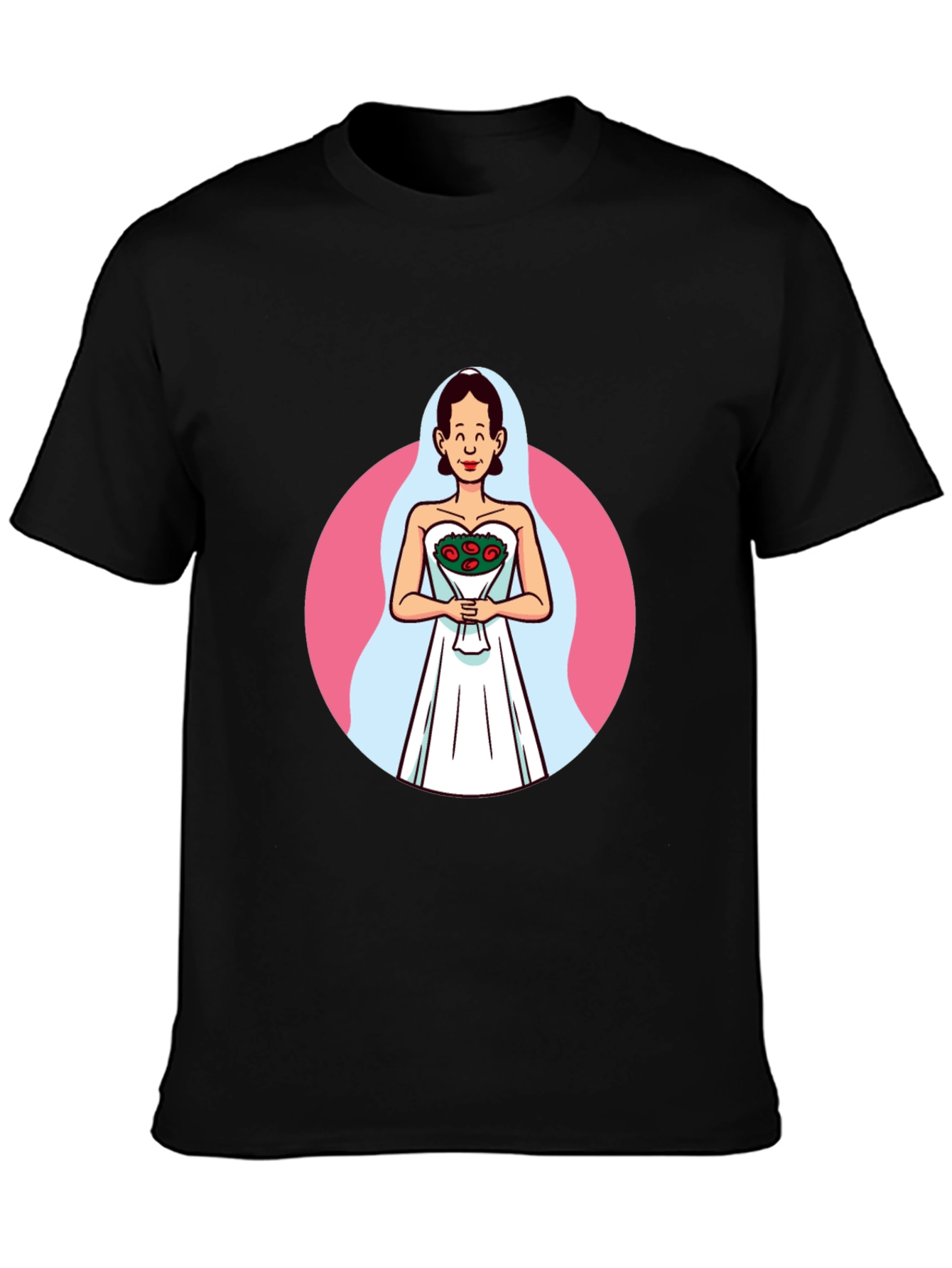 Cartoon Bride T-Shirt - Quirky Graphic Tee
