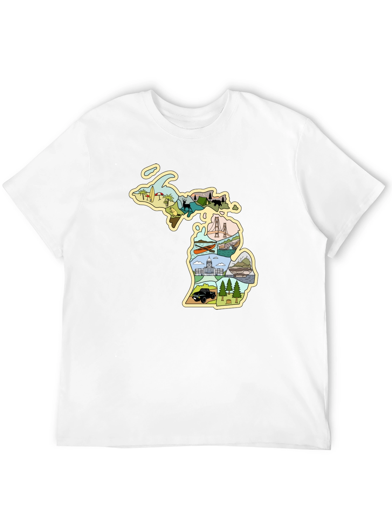 Michigan State Pride Graphic Tee - Black