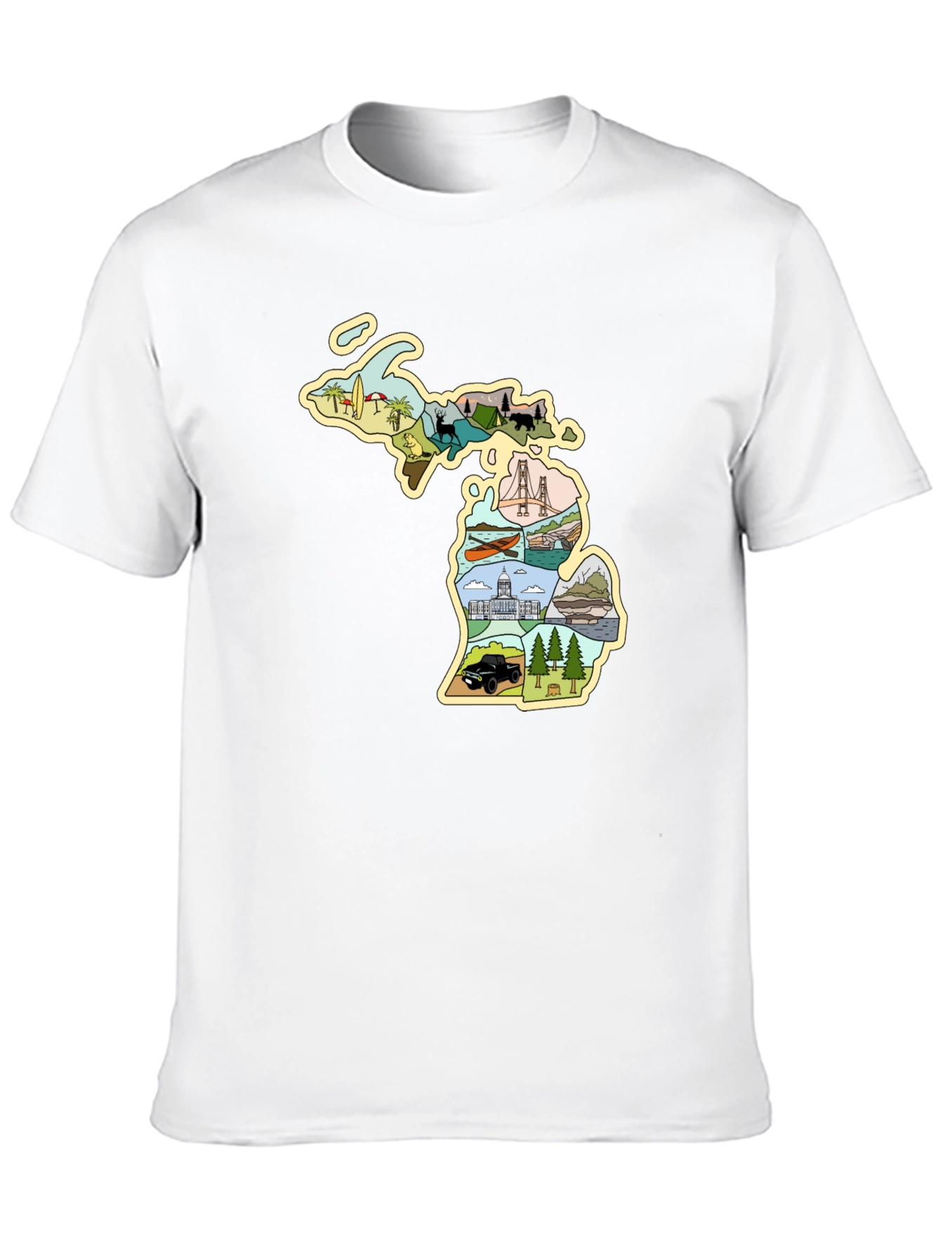 Michigan State Pride Graphic Tee - Black