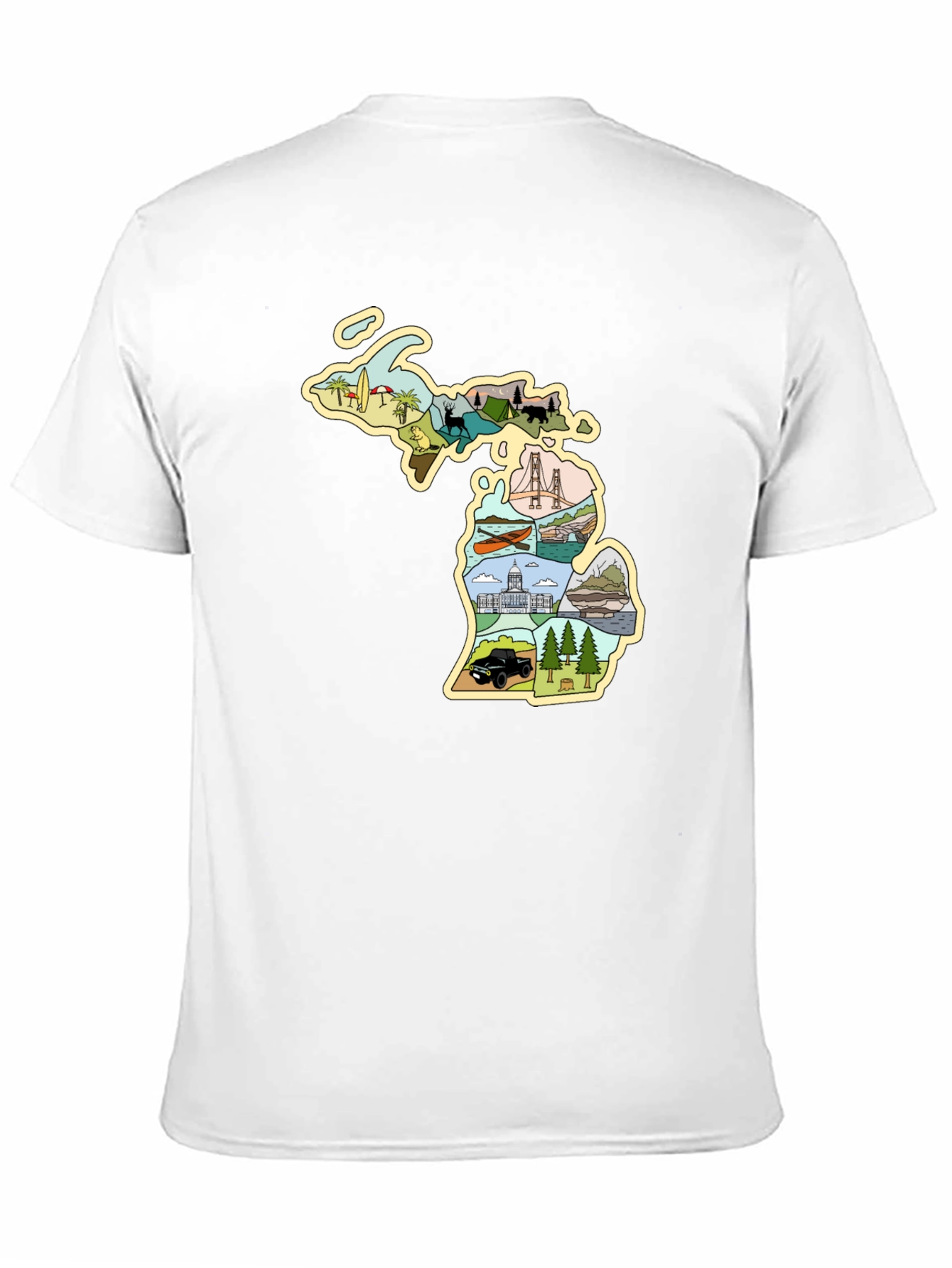 Michigan State Pride Graphic Tee - Black