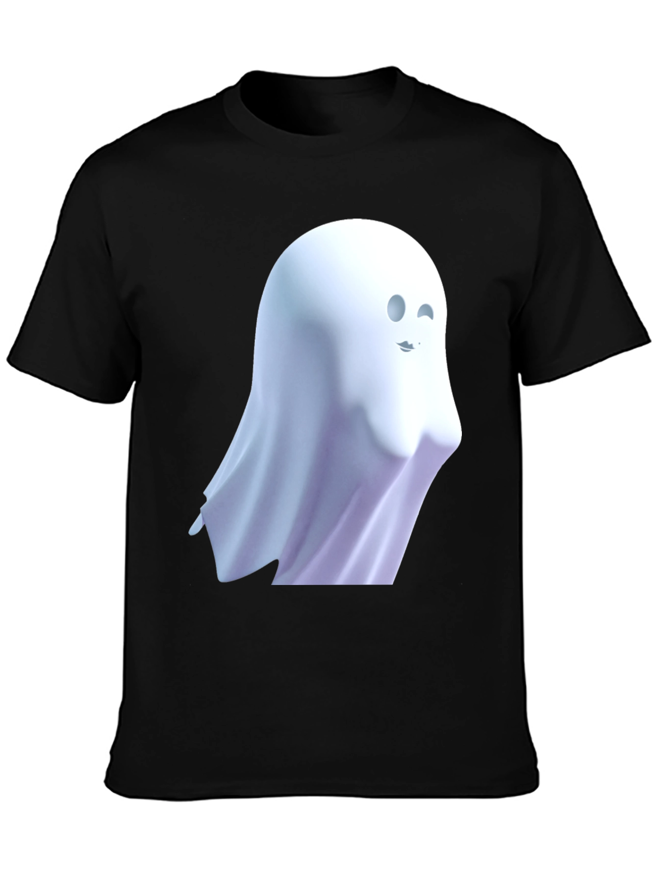 Spooky Ghost Graphic Tee - Halloween Style