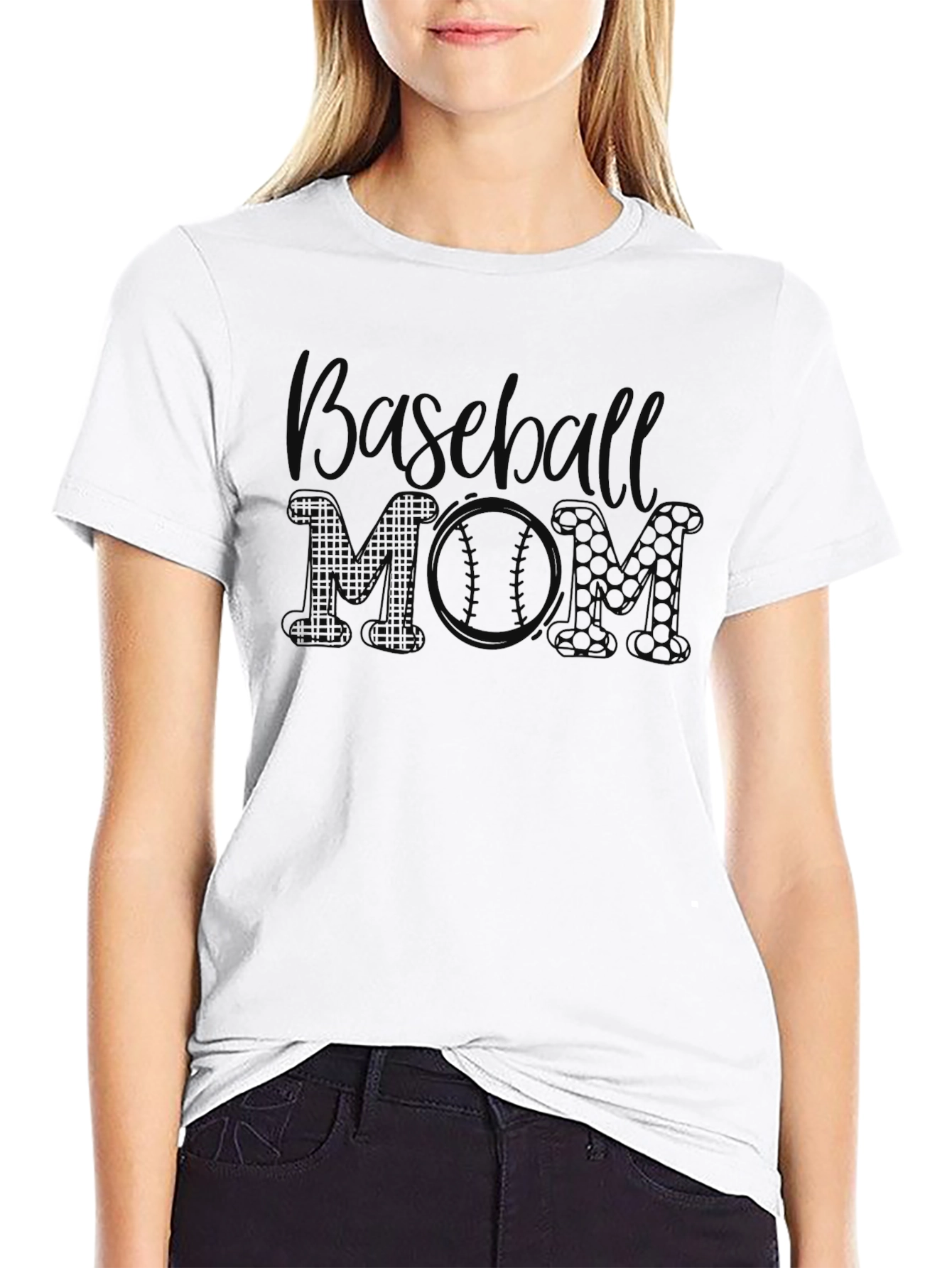 Baseball MOM Graphic T-Shirt