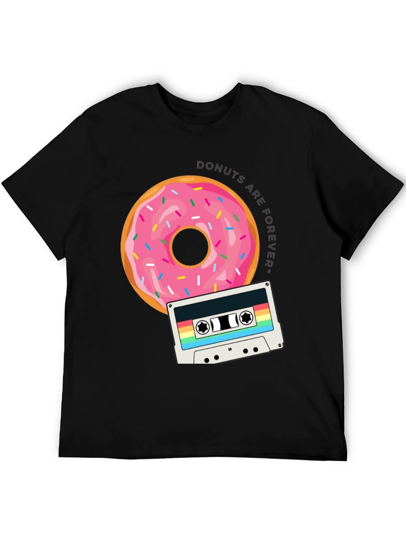 Donuts are Forever T-Shirt Retro Cassette Design