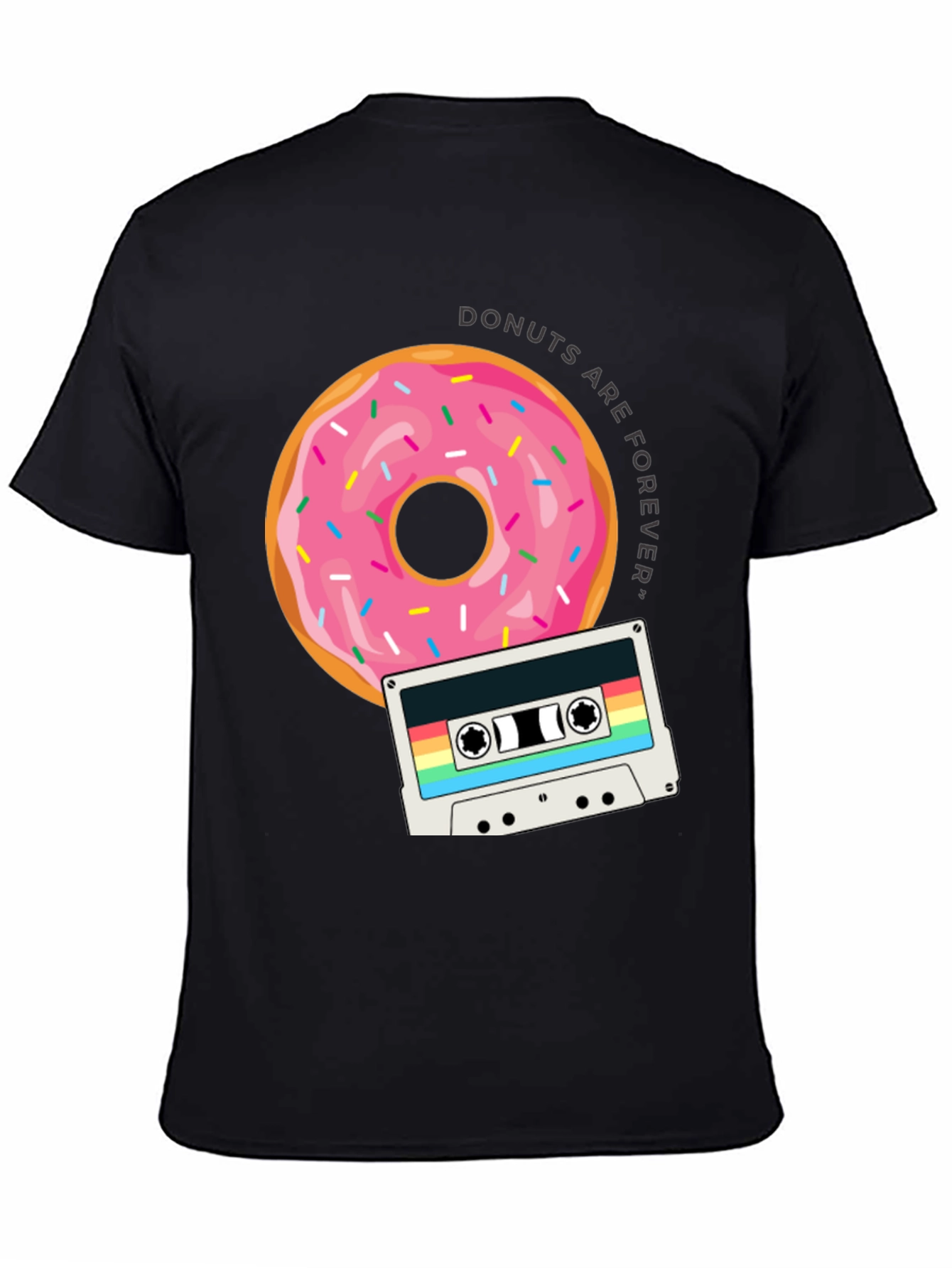 Donuts are Forever T-Shirt Retro Cassette Design