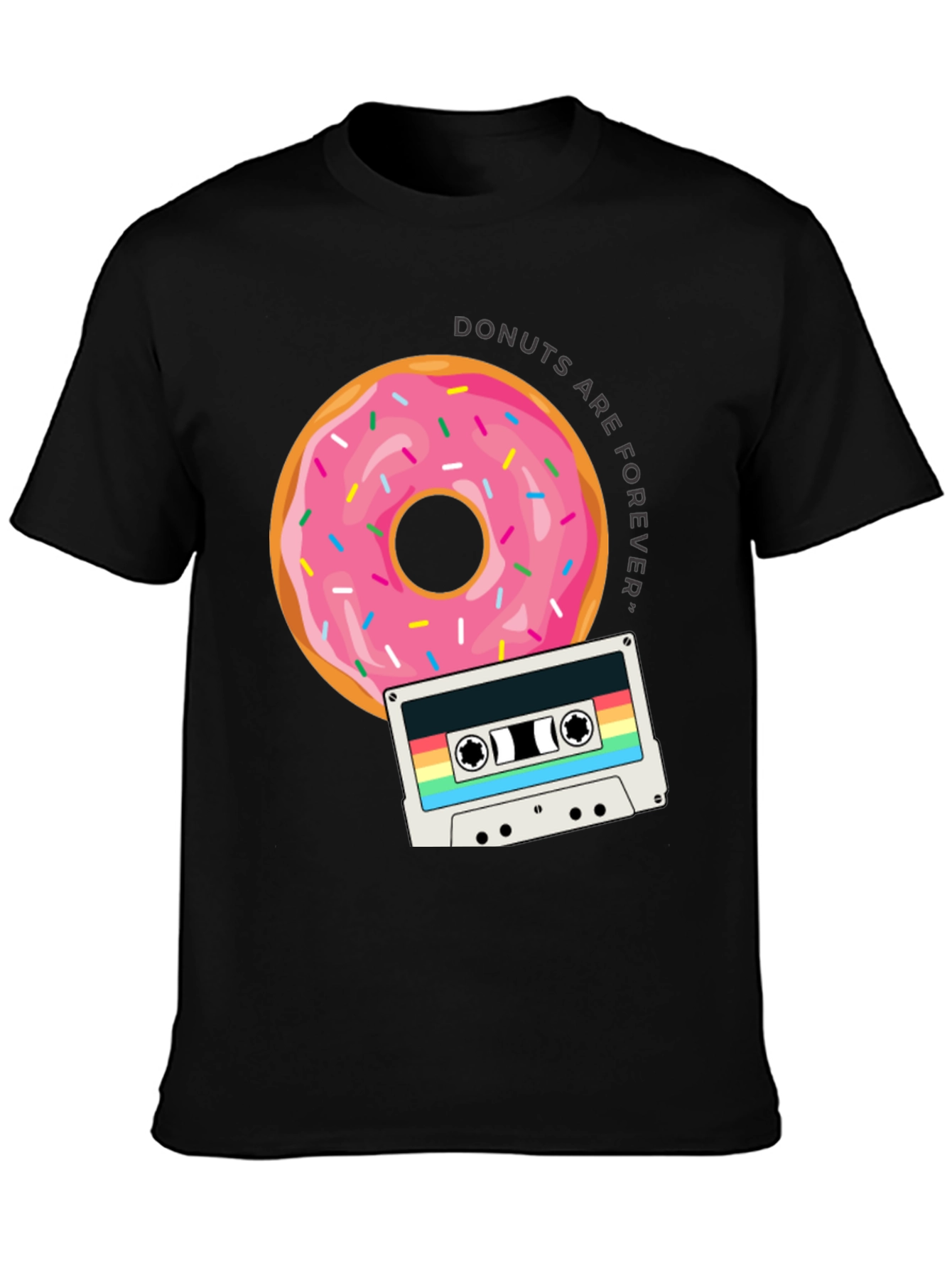 Donuts are Forever T-Shirt Retro Cassette Design