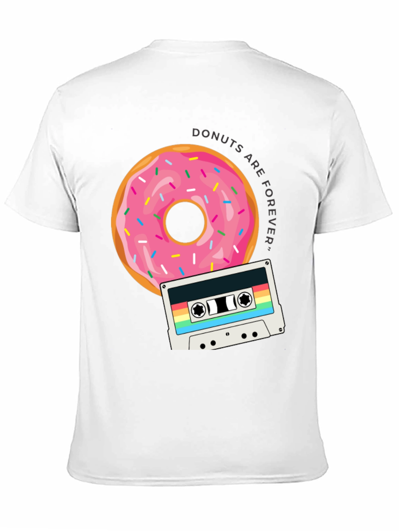 Donuts are Forever T-Shirt Retro Cassette Design