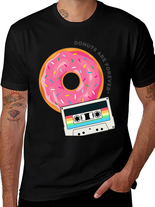 Donuts are Forever T-Shirt Retro Cassette Design