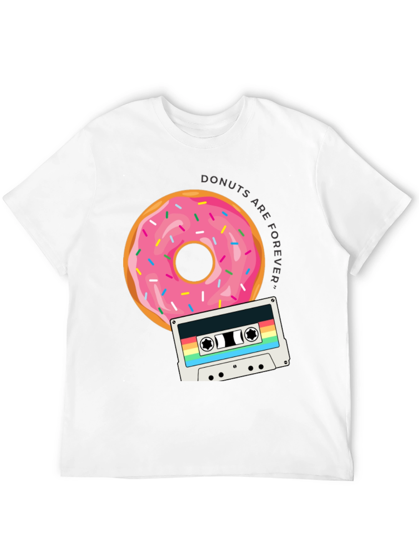 Donuts are Forever T-Shirt Retro Cassette Design