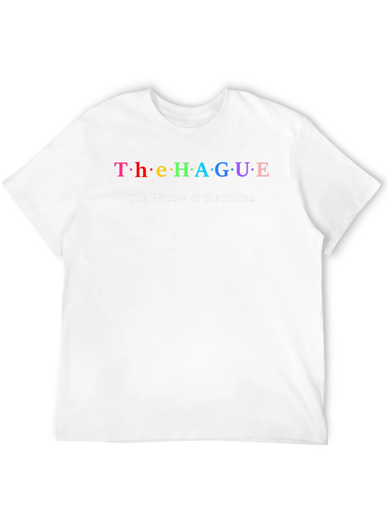 The Hague Rainbow Text T-Shirt