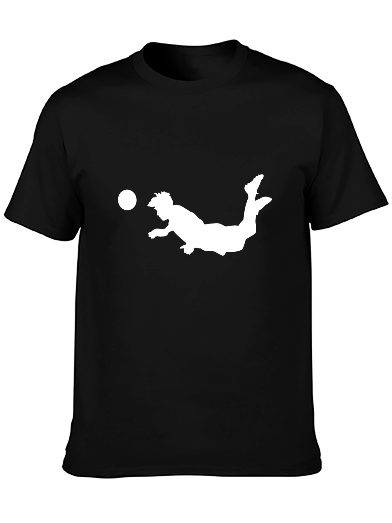 Soccer Kick Black Graphic Tee