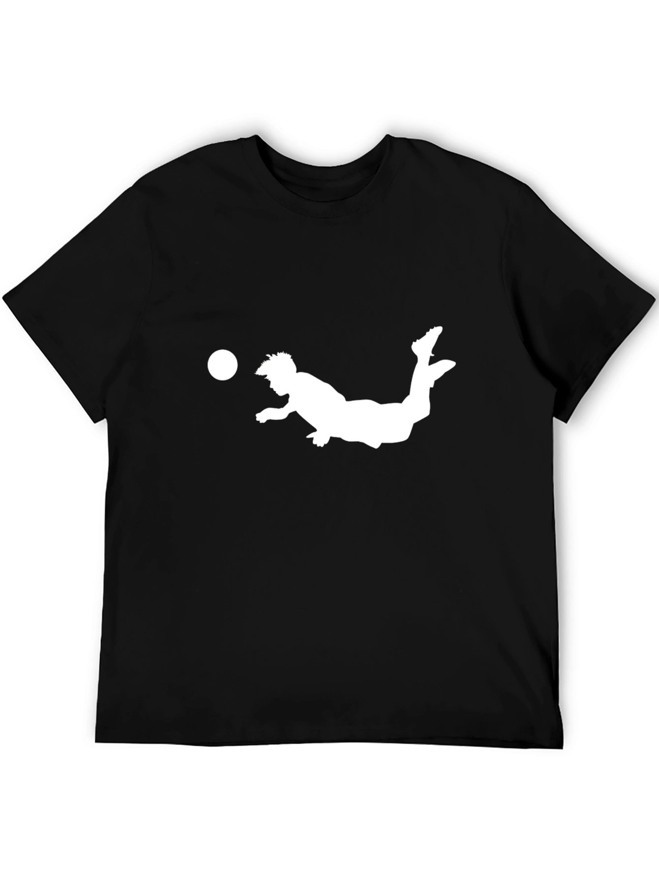 Soccer Kick Black Graphic Tee