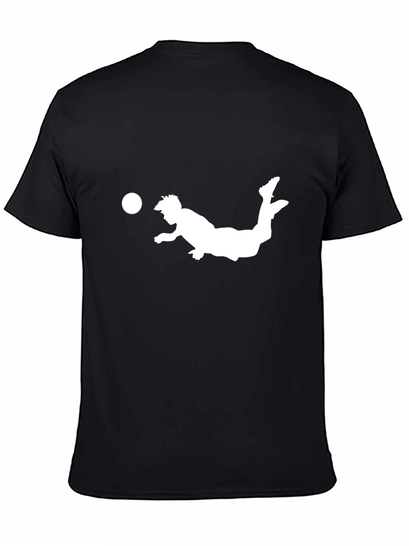Soccer Kick Black Graphic Tee