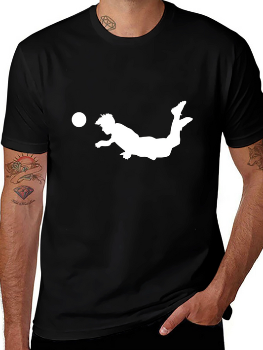 Soccer Kick Black Graphic Tee