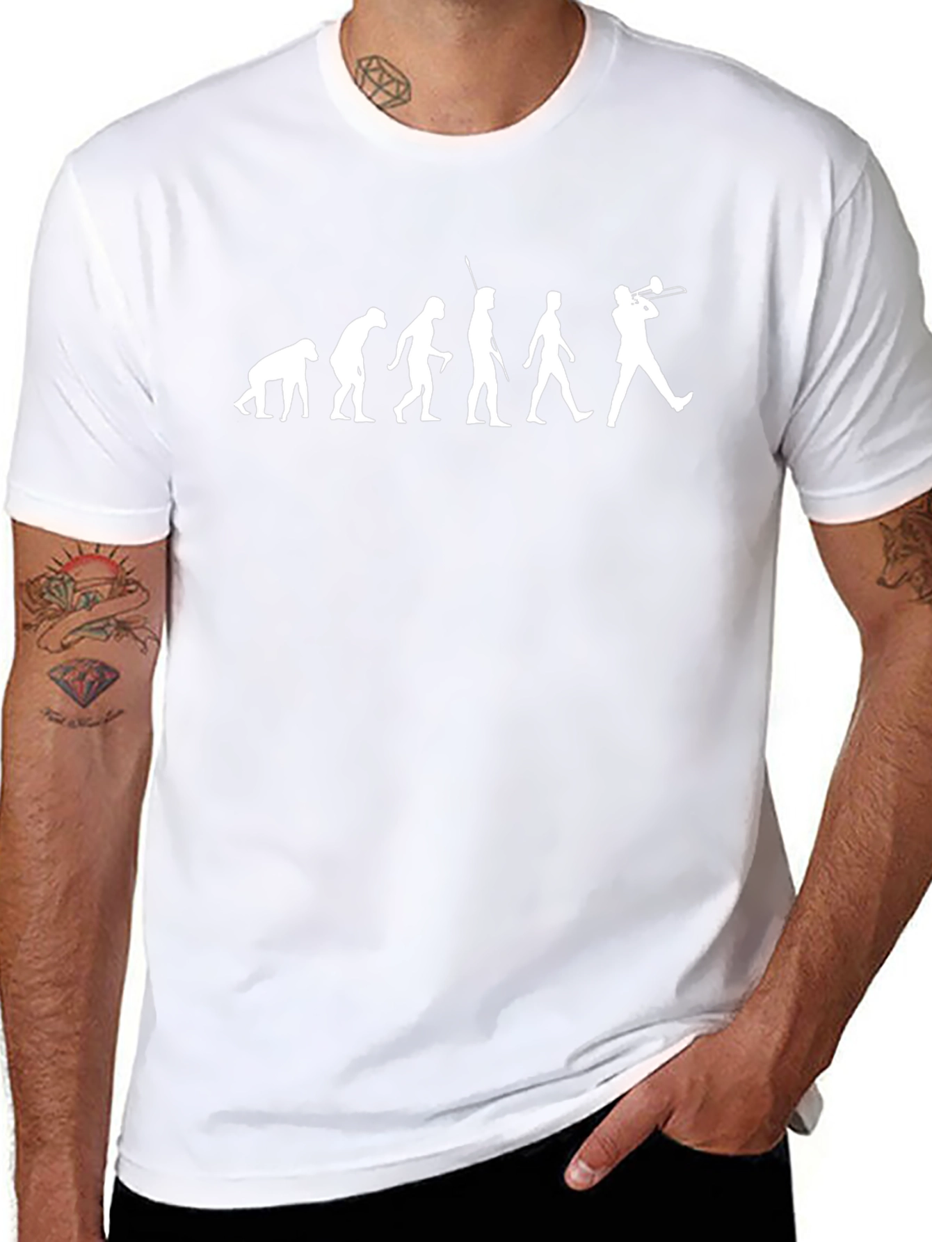 Evolution of Trombone Player T-Shirt