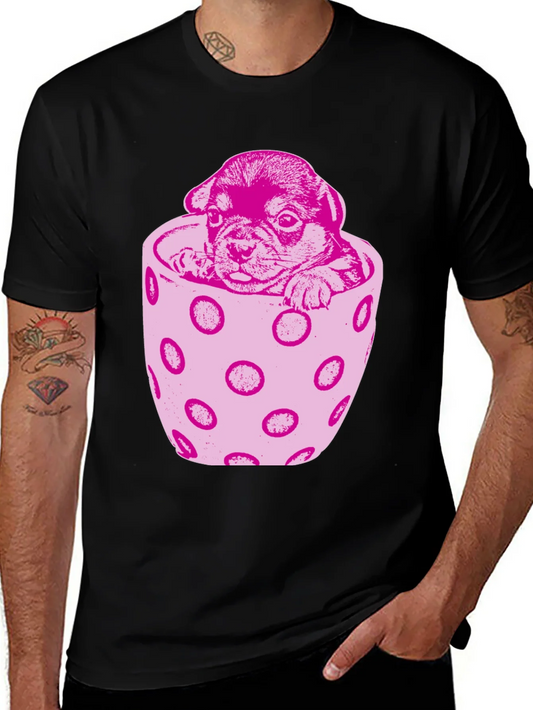 Puppy in a Cup T-Shirt - Cute Dog Tee