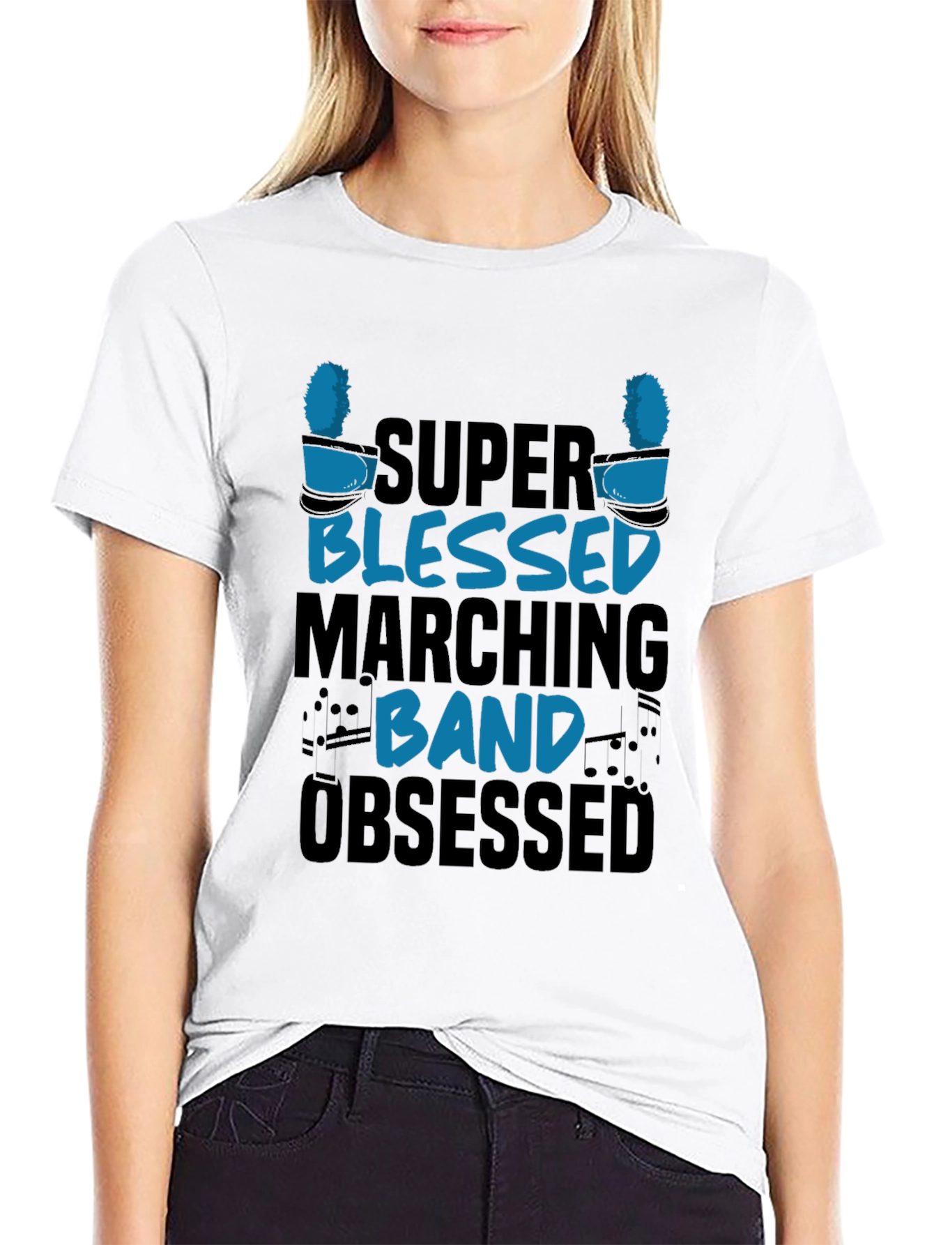 Super Blessed Marching Band Obsessed T-Shirt