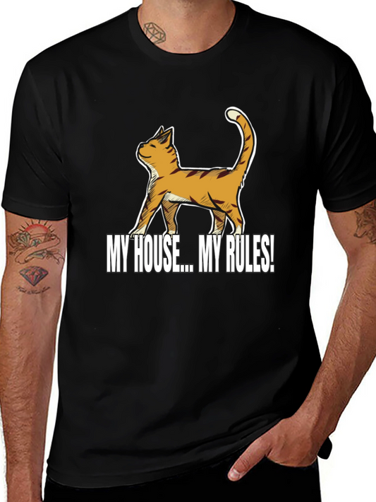 My House My Rules Cat T-Shirt