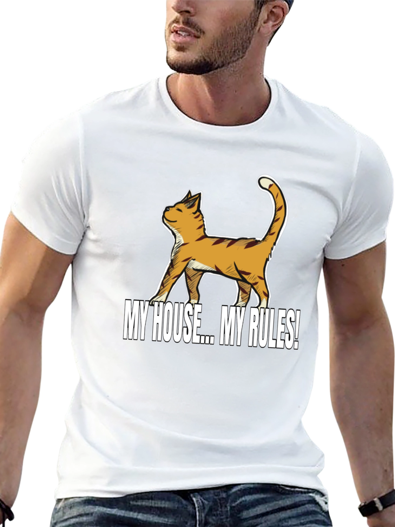 My House My Rules Cat T-Shirt